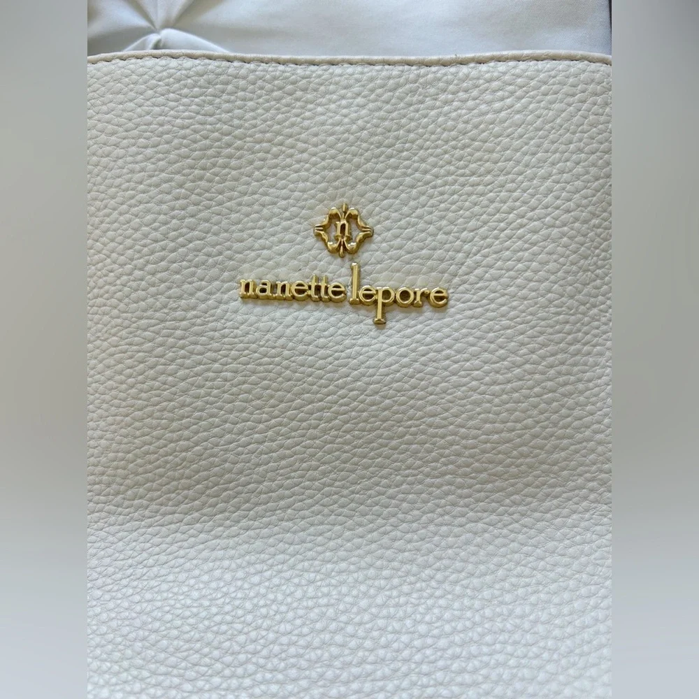 Nanette LEPORE Off-White Leather Tote - Picture 2 of 3
